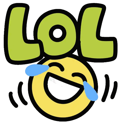 Smiley Face Crying Tears With LOL Sticker