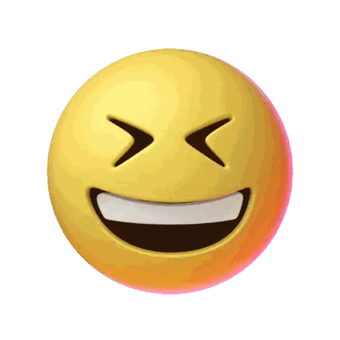 Smiley Face Eyes Closed Big Smile Sticker