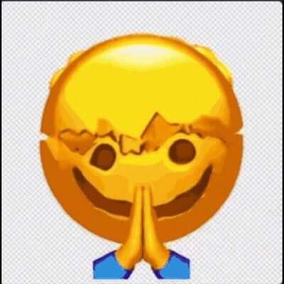 Smiley Face Eyes Closed Hands Folded GIF