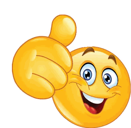 Smiley Face Giving Thumbs Up Sticker