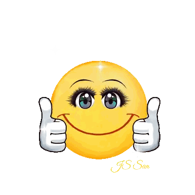 Smiley Face Giving Two Thumbs Up Sticker