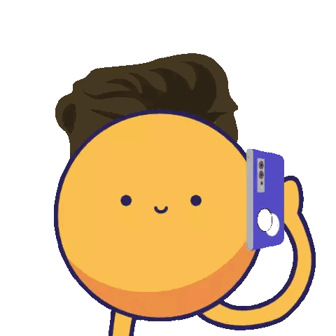 Smiley Face Holding Cell Phone Saying Dump Etttt Sticker