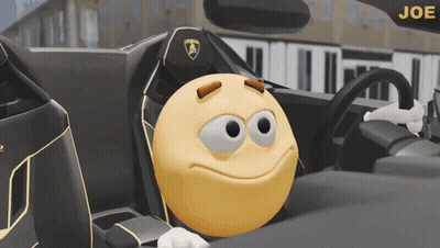 Smiley Face In Car With Joe GIF