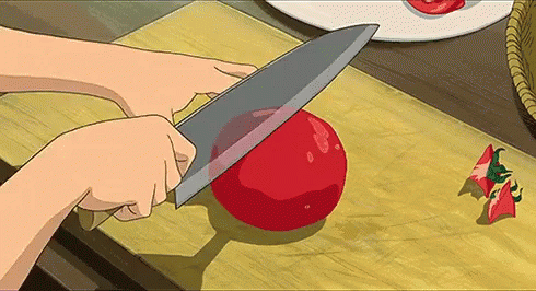 Smiley Face Knife GIF