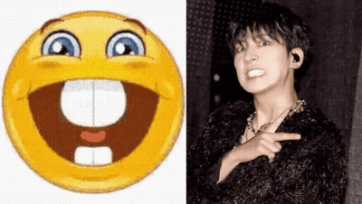 Smiley Face Next To Man Pointing GIF