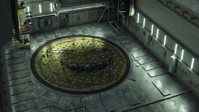 Smiley Face Painted On Floor GIF