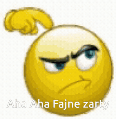 Smiley Face Saying Aha Aha Fajne Zarty GIF