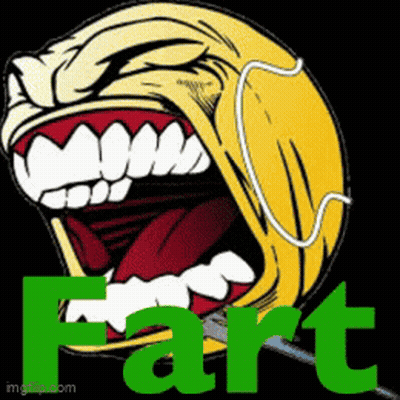 Smiley Face Saying Fart GIF