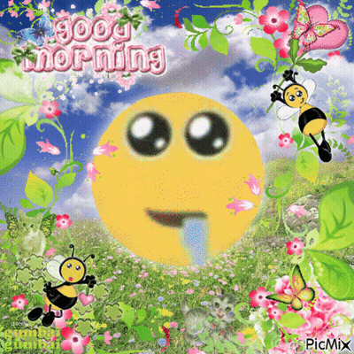 Smiley Face Saying Good Morning GIF