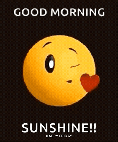 Smiley Face Saying Good Morning Sunshine GIF