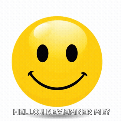 Smiley Face Saying Hello Remember Me GIF