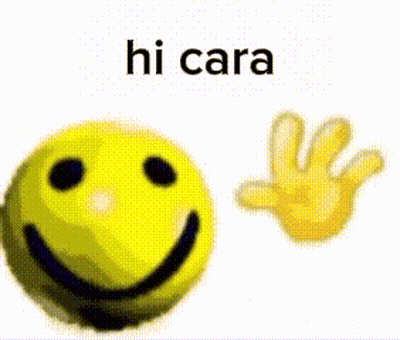 Smiley Face Saying Hi Cara GIF