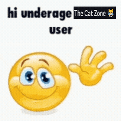 Smiley Face Saying Hi Underage User GIF