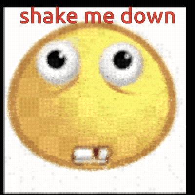Smiley Face Saying Shake Me Down GIF