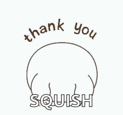 Smiley Face Saying Thank You Squish GIF