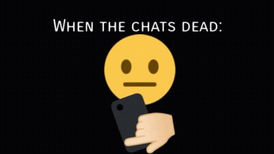 Smiley Face Saying When The Chats Alive