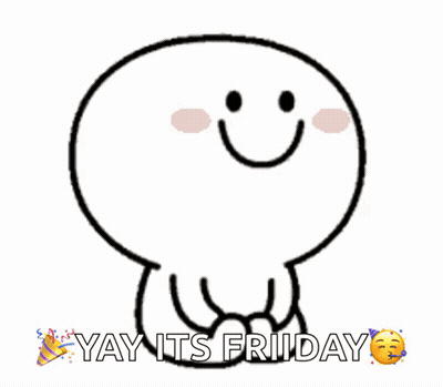 Smiley Face Saying Yay Its Friday GIF