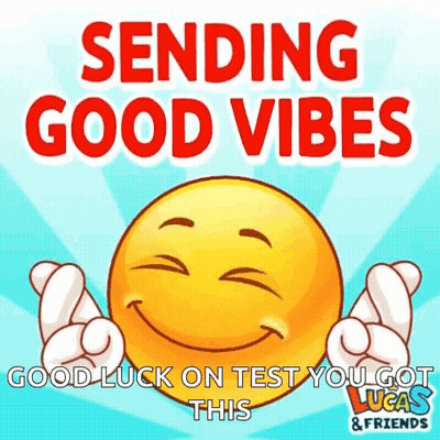 Smiley Face Sending Good Vibes GIF