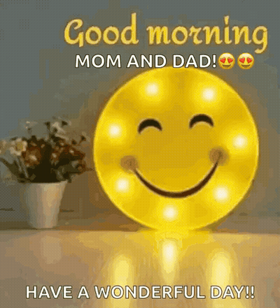 Smiley Face Sitting Next To Potted Plant GIF