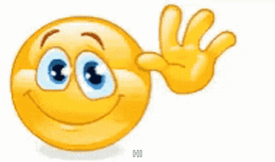 Smiley Face Smiling And Waving GIF