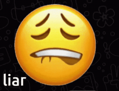 Smiley Face Sticking Out Tongue With Liar GIF