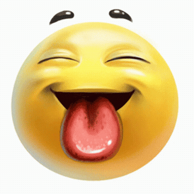 Smiley Face Sticking Tongue Out Eyes Closed GIF