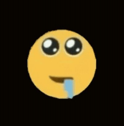 Smiley Face Tear From Mouth GIF