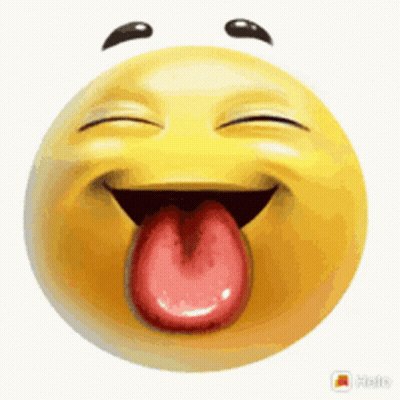 Smiley Face Tongue Out And Closed Eyes GIF