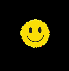 Smiley Face Transparent Sticker