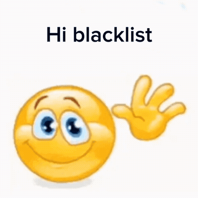 Smiley Face Waving Hand Saying Hi Blacklist GIF