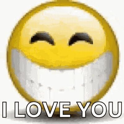 Smiley Face Wearing Mask Saying I Love You GIF