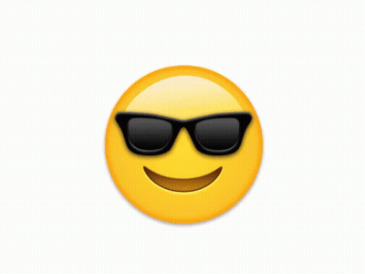 Smiley Face Wearing Sunglasses GIF