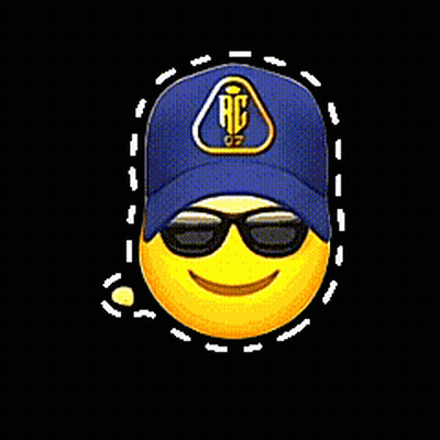 Smiley Face Wearing Sunglasses And Blue Hat GIF