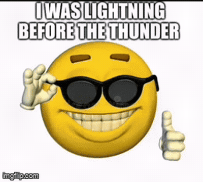 Smiley Face Wearing Sunglasses Giving Thumbs Up GIF