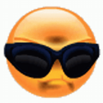 Smiley Face Wearing Sunglasses Making Funny Face GIF