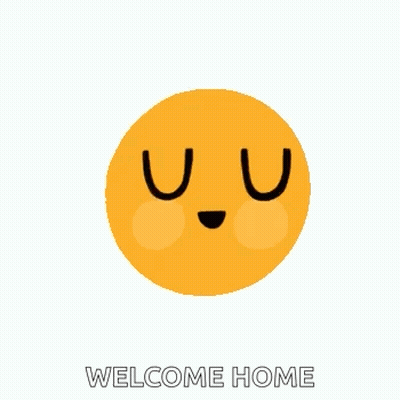 Smiley Face Wearing Sunglasses Welcome Home GIF