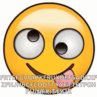 Smiley Face With Big Eyes And Pink Tongue GIF