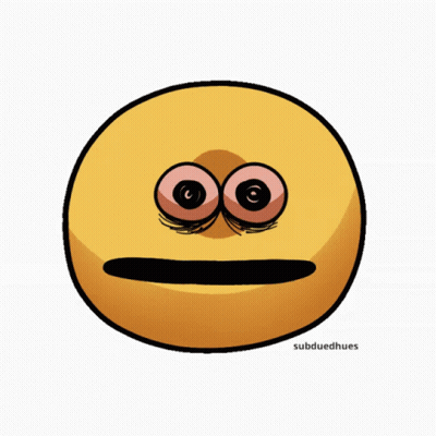 Smiley Face With Big Eyes Subduedhues GIF