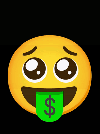 Smiley Face With Green Dollar Sign GIF