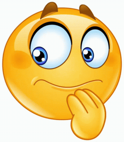 Smiley Face With Hand On Chin GIF