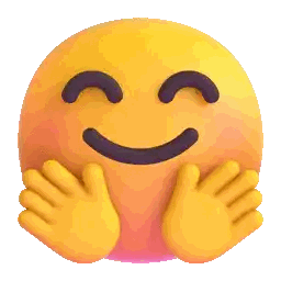 Smiley Face With Hands Around Face Sticker