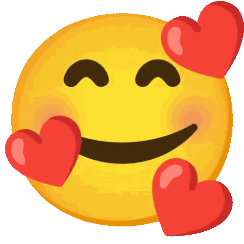 Smiley Face With Heart Eyes Sticker