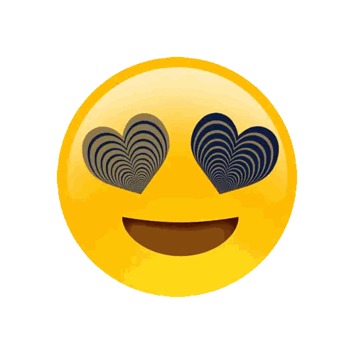 Smiley Face With Heart Eyes Sticker