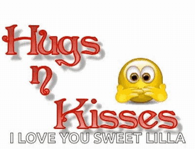 Smiley Face With Hearts And Hugs N Kisses GIF