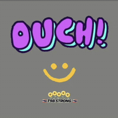 Smiley Face With Ouch GIF