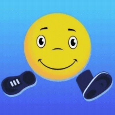 Smiley Face With Shoes GIF