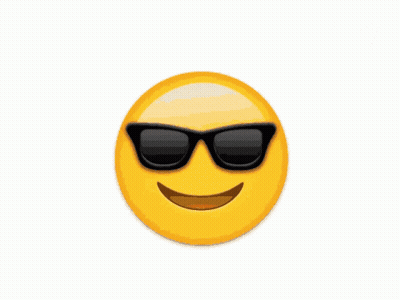 Smiley Face With Sunglasses And Sun GIF