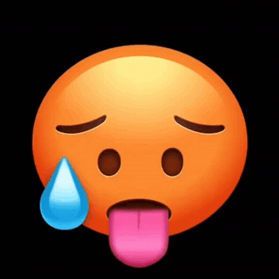 Smiley Face With Tear And Pink Tongue GIF