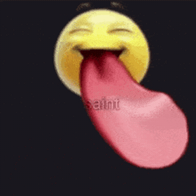 Smiley Face With Tongue Out And Word Sal GIF
