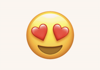 Smiley Face With Two Red Hearts On Cheeks GIF